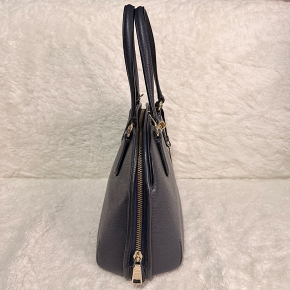 Coach Prince Street Mini Satchel Crossgrain Leather Blue - Picture 3 of 15